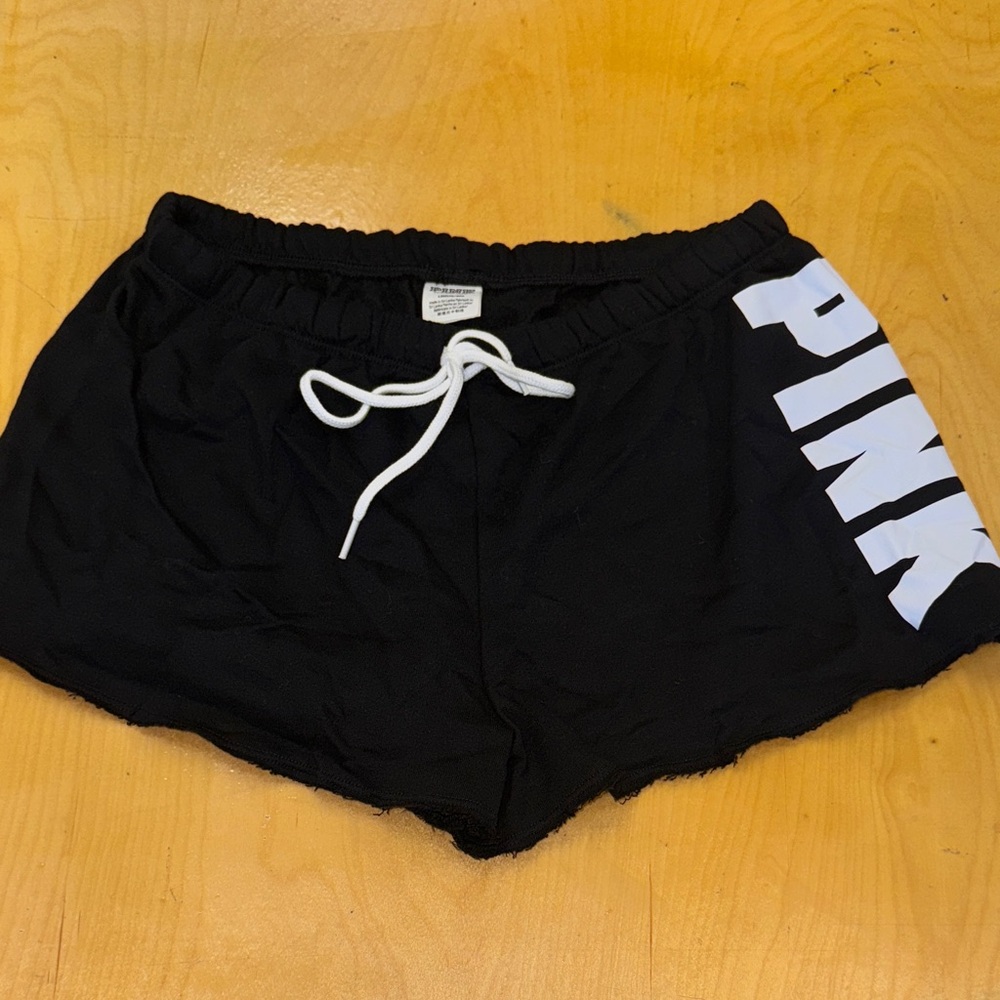 PINK Victoria's Secret Black Athletic Shorts